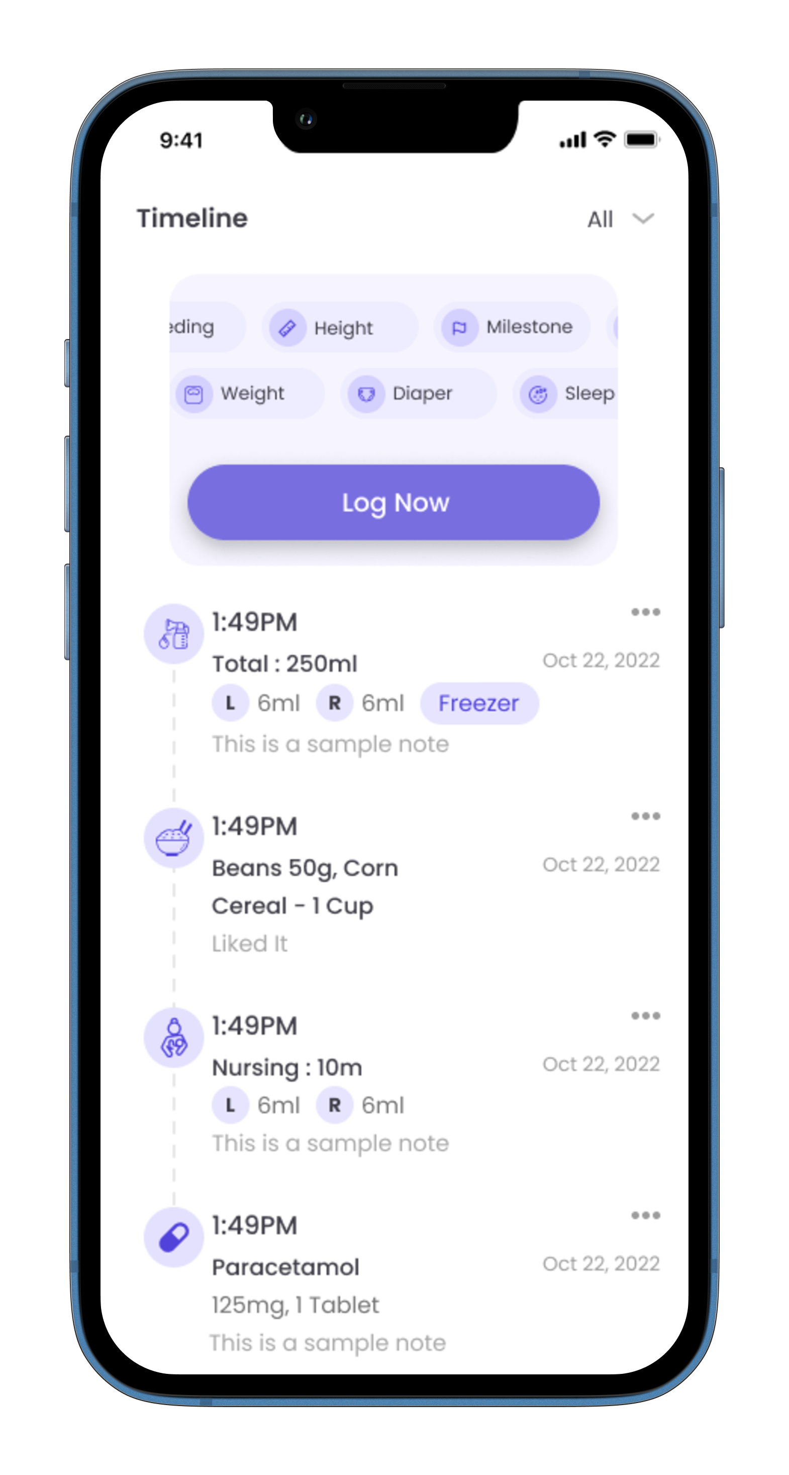 Start tracking