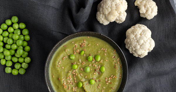 Mashed Cauliflower and Peas