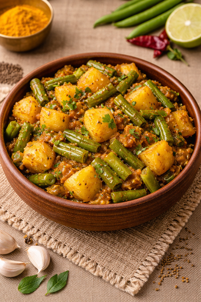 Beans Aalo Sabzi