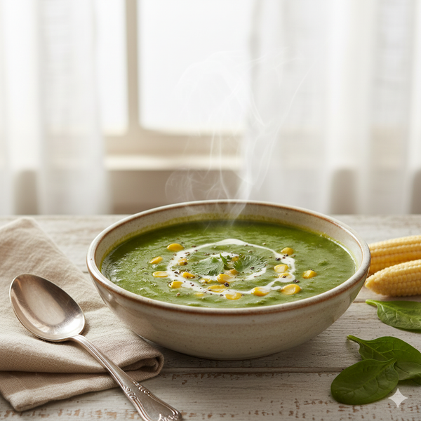 Palak Corn Soup