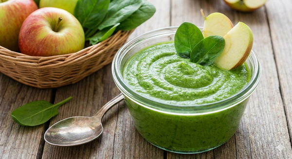 Apple Spinach Puree for Babies