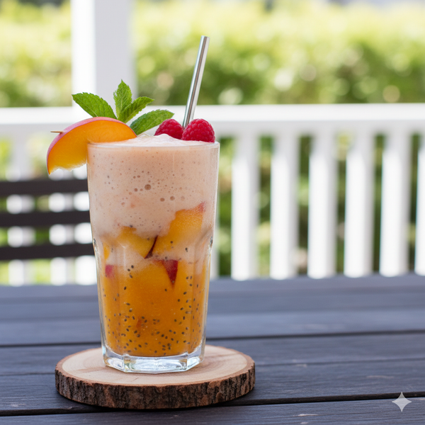 Orange Peach Chia Smoothie