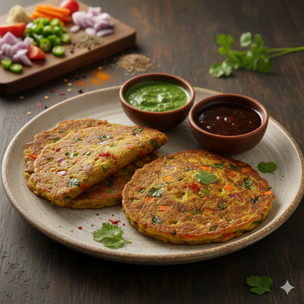 Vegetable Chilla (Besan)