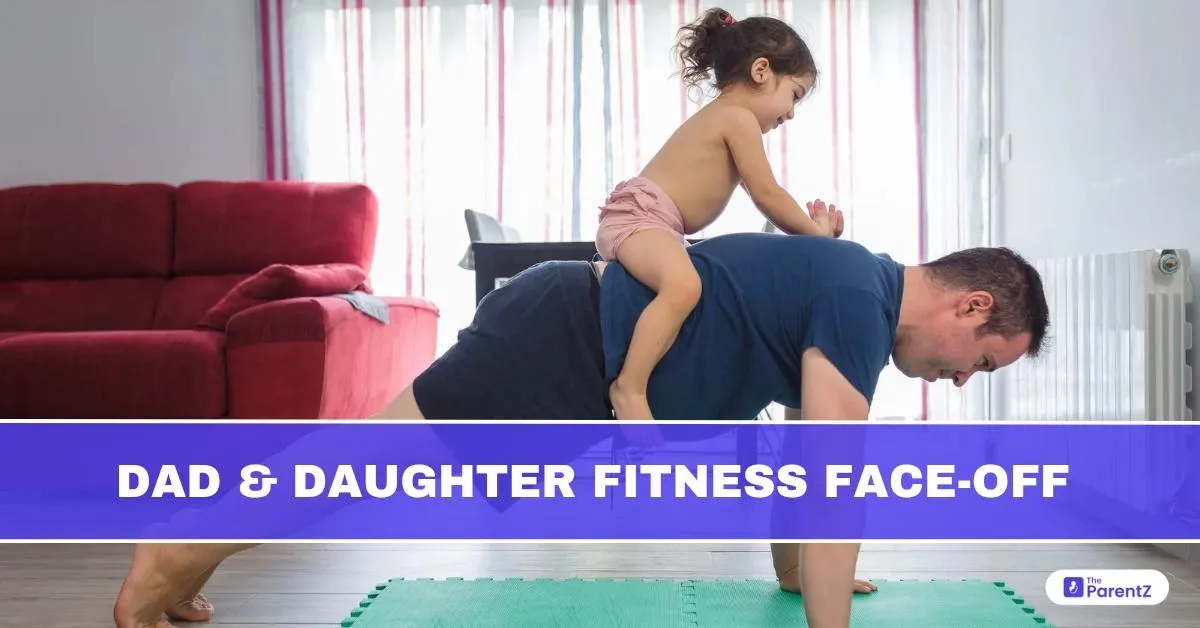 Dad and Daughter Fitness Face-Off