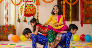 How to Organize a Mini Dahi Handi at Home for Kids