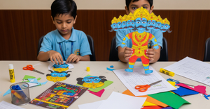 Conquer Your Own 10-Headed Ravana: A Fun Dussehra Craft for Kids