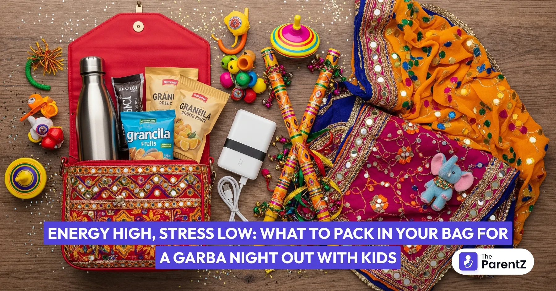 Energy High, Stress Low: What to Pack in Your Bag for a Garba Night Out with Kids