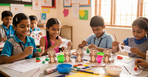 Gandhi's Three Wise Monkeys: A Cute Craft and a Powerful Lesson for Kids