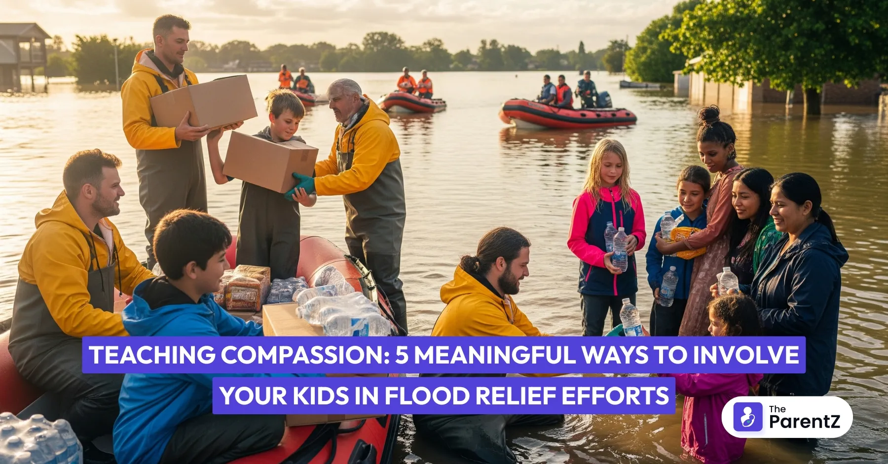 Teaching Compassion: 5 Meaningful Ways to Involve Your Kids in Flood Relief Efforts