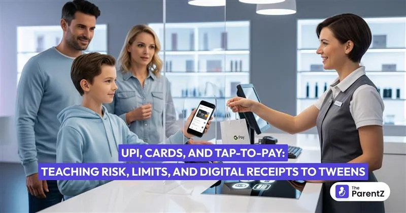 UPI, Cards, and Tap-to-Pay: Teaching Risk, Limits, and Digital Receipts to Tweens