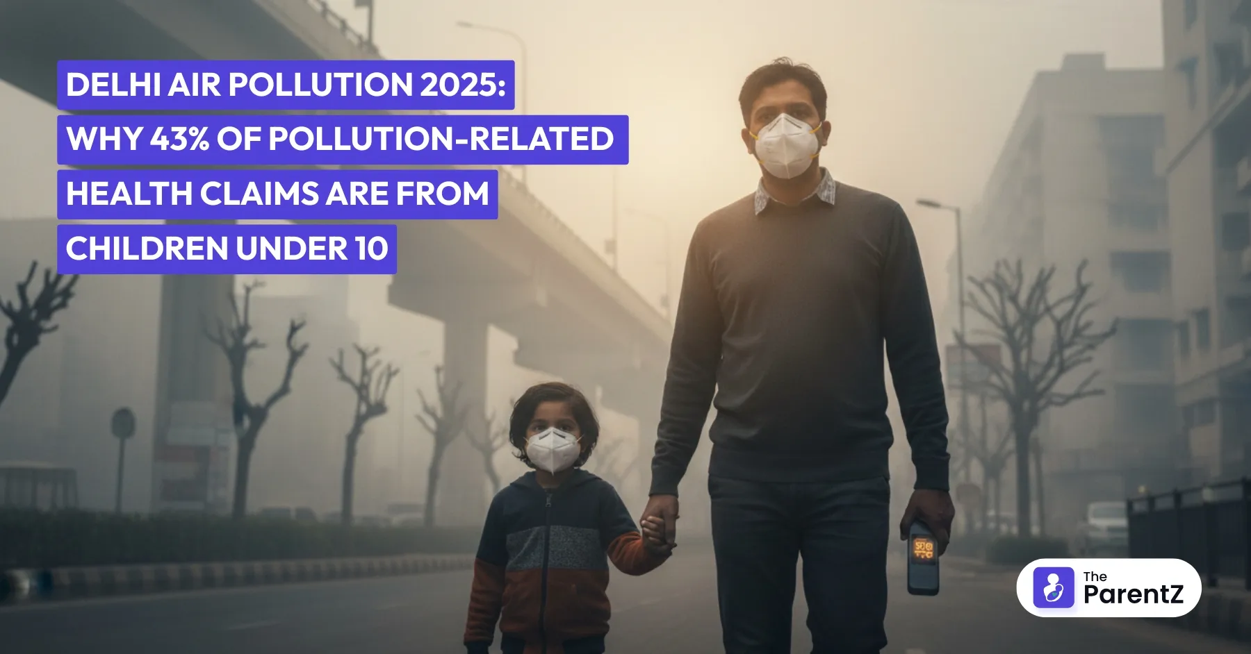 Delhi Air Pollution 2025: Why 43% of Pollution-Related Health Claims Are From Children Under 10