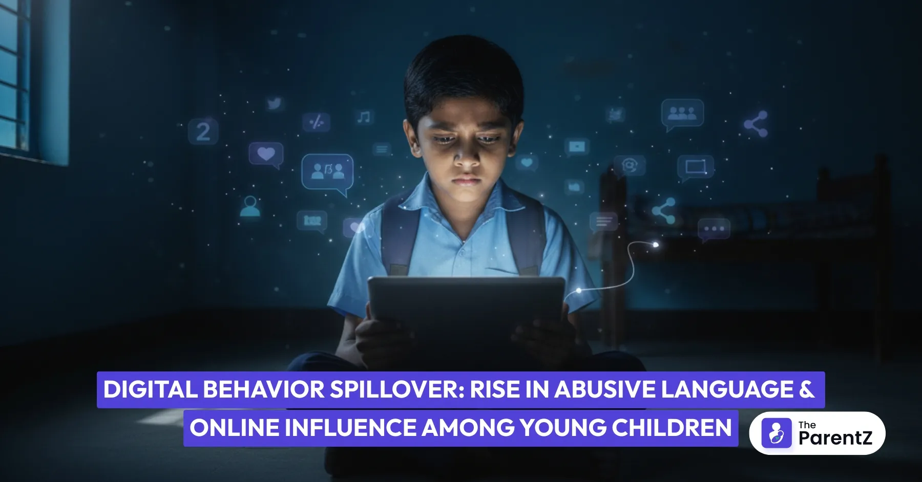 Digital Behavior Spillover: Rise in Abusive Language and Online Influence Among Young Children
