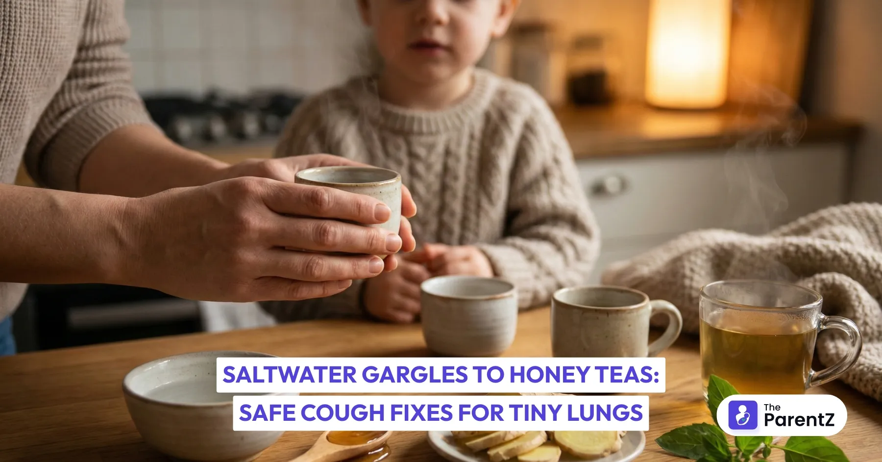 Saltwater Gargles to Honey Teas: Safe Cough Fixes for Tiny Lungs