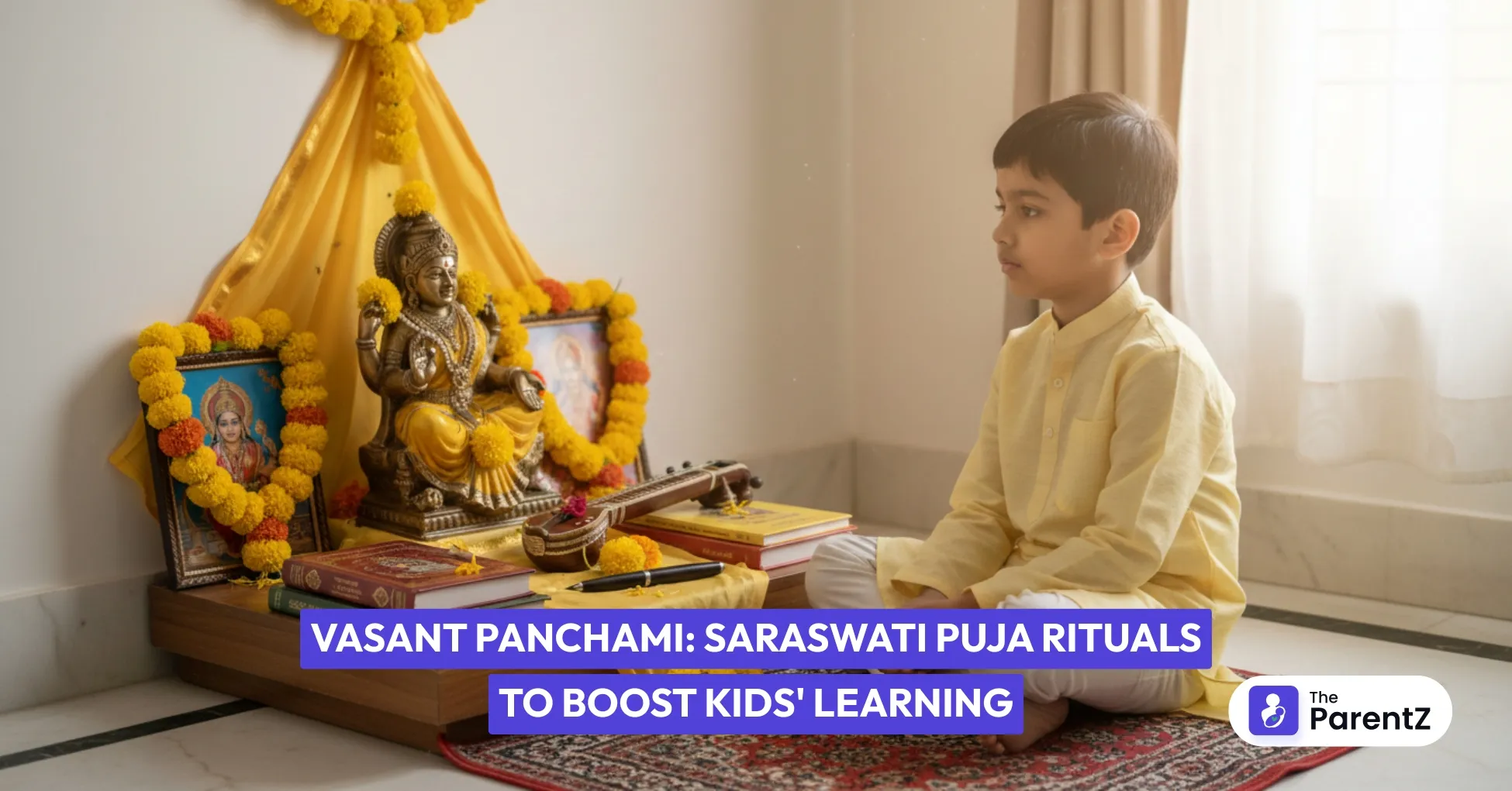 Vasant Panchami: Saraswati Puja Rituals to Boost Kids' Learning