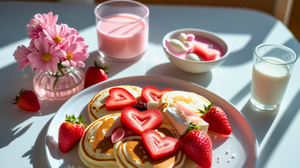 Love on a Plate: A Pink and Pretty Valentine’s Day Breakfast Kids Will Adore