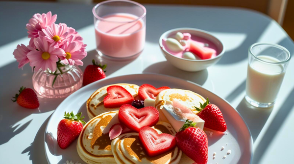Love on a Plate: A Pink and Pretty Valentine’s Day Breakfast Kids Will Adore