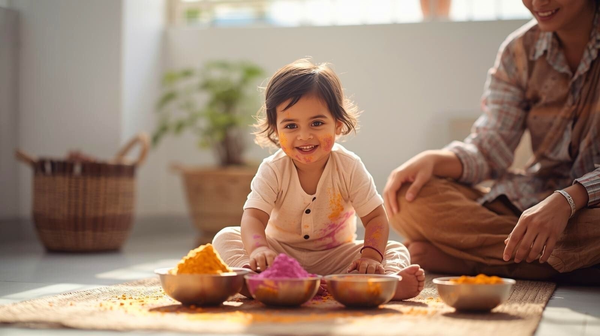 Rang Panchami with Toddlers: A Stress-Free Guide to Safe Sensory Play