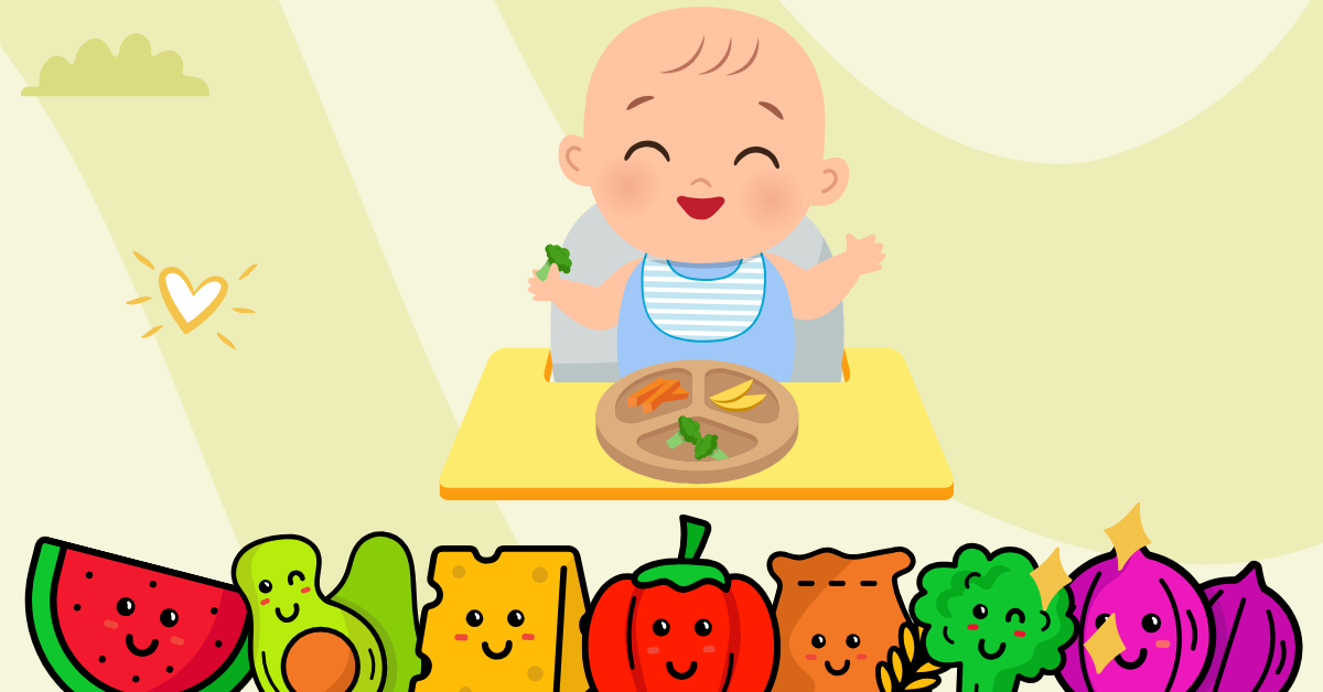 Dietary advice for 7-9 month old babies